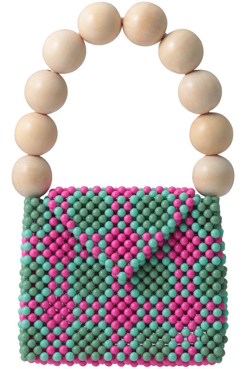 【トオス/TOOS】のウッドボールハンドバッグ インテリア・キッズ・メンズ・レディースファッション・服の通販 founy(ファニー) 　ファッション　Fashion　レディースファッション　Fashion for Women　バッグ　Bags　ウッド　Wooden Design　パーティ　Party, Party Style　フォルム　Silhouette, Form　新作・新入荷　New Arrivals / New In　ピンクグリーンブルー|ID: prp329100004960133 ipo3291000000037214673