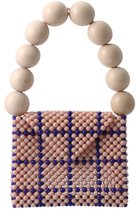 【トオス/TOOS】のウッドボールハンドバッグ ベージュチェック|ID: prp329100004960133 ipo3291000000037214676