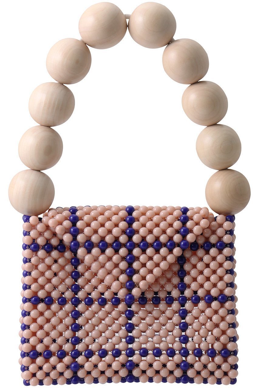 【トオス/TOOS】のウッドボールハンドバッグ インテリア・キッズ・メンズ・レディースファッション・服の通販 founy(ファニー) 　ファッション　Fashion　レディースファッション　Fashion for Women　バッグ　Bags　ウッド　Wooden Design　パーティ　Party, Party Style　フォルム　Silhouette, Form　新作・新入荷　New Arrivals / New In　ベージュチェック|ID: prp329100004960133 ipo3291000000037214676