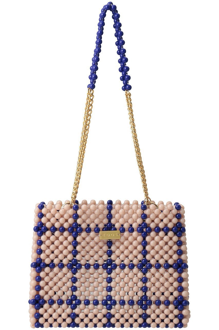 【トオス/TOOS】のチェーンハンドバッグ インテリア・キッズ・メンズ・レディースファッション・服の通販 founy(ファニー) 　ファッション　Fashion　レディースファッション　Fashion for Women　バッグ　Bags　チェーン　Chain, Chain Strap　フォルム　Silhouette, Form　エレガント 上品　Elegant　新作・新入荷　New Arrivals / New In　ベージュチェック|ID: prp329100004960144 ipo3291000000037214773