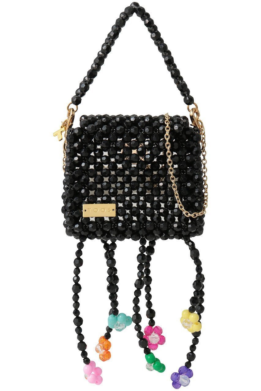 【トオス/TOOS】の3wayミニチェーンバッグ(flower) インテリア・キッズ・メンズ・レディースファッション・服の通販 founy(ファニー) 　ファッション　Fashion　レディースファッション　Fashion for Women　ショルダー　Shoulder, Shoulder Strap　フラワー　Flower, Floral　モチーフ　Motif, Design Theme　新作・新入荷　New Arrivals / New In　フラワーブラック|ID: prp329100004960145 ipo3291000000037214780