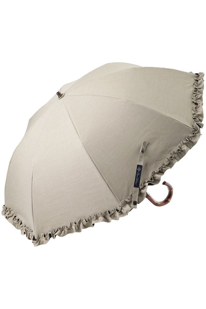 【その他のブランド/Other】の【日傘】フリル 2段折りたたみ 曲がり手元(手元竹/傘袋付) 【50cm】 インテリア・キッズ・メンズ・レディースファッション・服の通販 founy(ファニー) https://founy.com/ ファッション Fashion レディースファッション Fashion for Women レイングッズ・傘・晴雨兼用傘 Umbrellas & Rain Gear エレガント 上品 Elegant オケージョン Occasion Wear コンパクト Compact, Small Size ハンカチ Handkerchief, Hanky フィット Fit, Slim Fit フリル Frill, Ruffle 傘 Umbrella, Parasol 夏 Summer 帽子 Hat, Headwear 新作・新入荷 New Arrivals / New In 旅行 Travel 日傘 Parasol, UV Umbrella 時計 Watch, Wristwatch |ID: prp329100004960147 ipo3291000000037214796