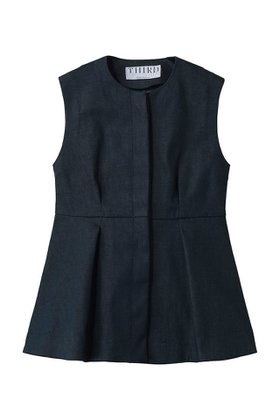 【サードマガジン/THIRD MAGAZINE】のデニムライクペプラムブラウス 人気、トレンドファッション・服の通販 founy(ファニー) ファッション Fashion レディースファッション Fashion for Women トップス・カットソー Cut & Sew Tops キャミソール&ノースリーブ Camisoles & Sleeveless Tops シャツ・ブラウス・オフィスカジュアル Elegant Blouses & Button-Ups ノースリーブ Sleeveless, No-Sleeve ペプラム Peplum, Flared Hem 新作・新入荷 New Arrivals / New In |ID:prp329100004960165