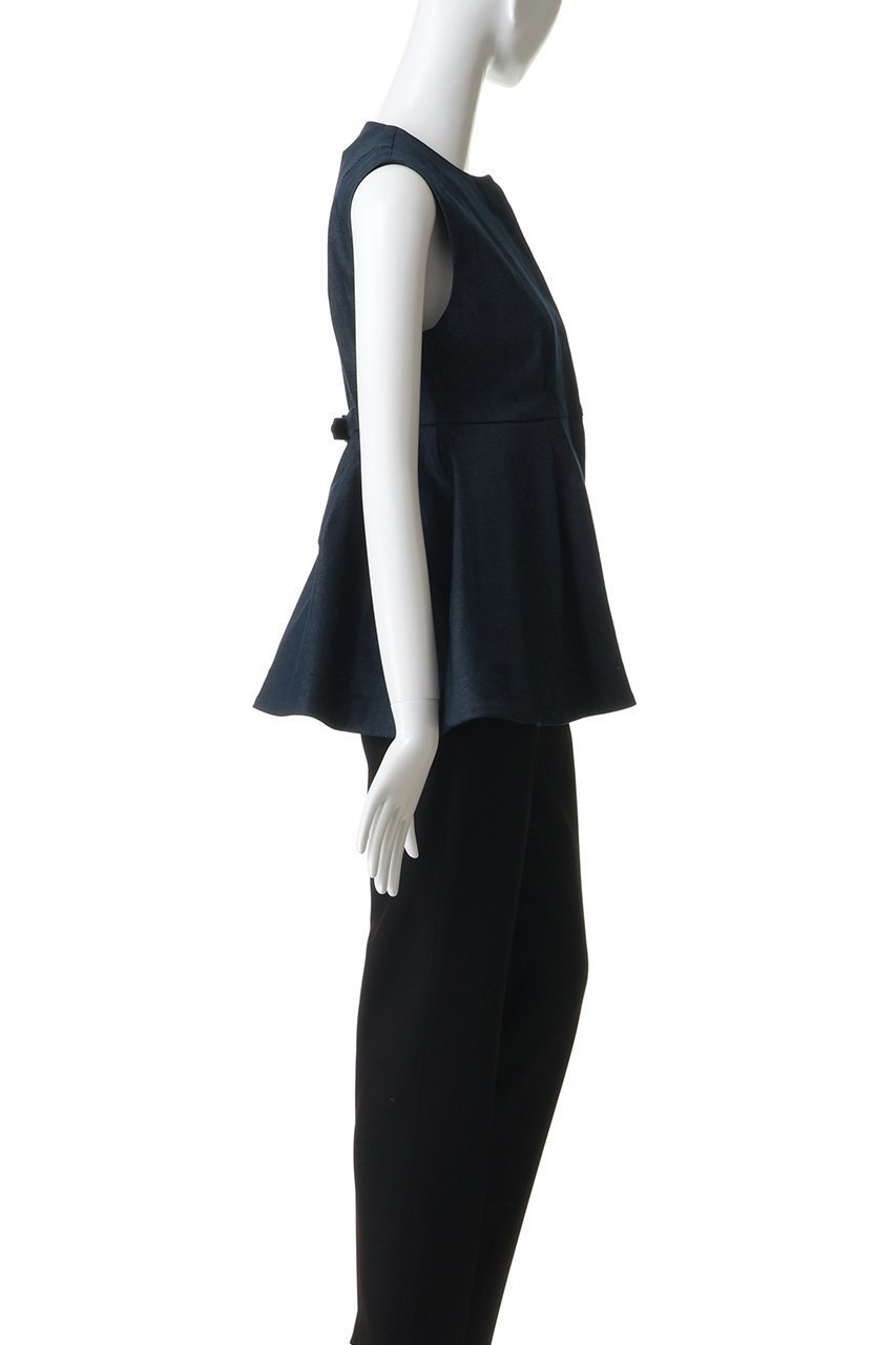 【サードマガジン/THIRD MAGAZINE】のデニムライクペプラムブラウス 人気、トレンドファッション・服の通販 founy(ファニー) 　ファッション　Fashion　レディースファッション　Fashion for Women　トップス・カットソー　Cut & Sew Tops　キャミソール&ノースリーブ　Camisoles & Sleeveless Tops　シャツ・ブラウス・オフィスカジュアル　Elegant Blouses & Button-Ups　ノースリーブ　Sleeveless, No-Sleeve　ペプラム　Peplum, Flared Hem　新作・新入荷　New Arrivals / New In　other-3|ID: prp329100004960165 ipo3291000000037214935