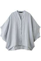 【ミズイロ インド/mizuiro ind】のlinen stand collar cocoon shirt シャツ l.blue|ID: prp329100004960166 ipo3291000000037214940
