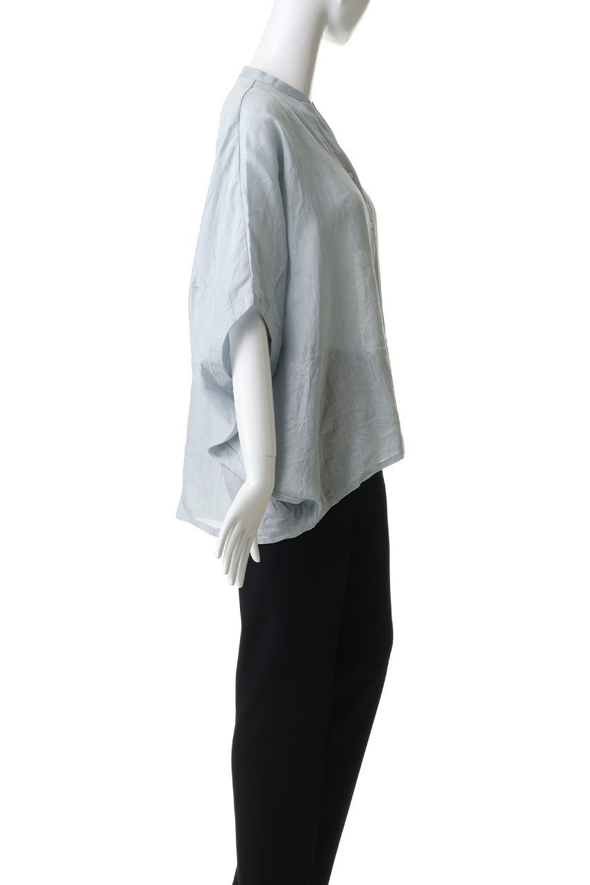 【ミズイロ インド/mizuiro ind】のlinen stand collar cocoon shirt シャツ 人気、トレンドファッション・服の通販 founy(ファニー) 　ファッション　Fashion　レディースファッション　Fashion for Women　トップス・カットソー　Cut & Sew Tops　シャツ・ブラウス・オフィスカジュアル　Elegant Blouses & Button-Ups　サマー　Summer, Summer Style　シアー　Sheer, See-Through　ショート　Short, Short Length　スタンド　Stand Collar, Upright Stand　スリーブ　Sleeve, Long Sleeve / Short Sleeve　リネン　Linen, Linen Fabric　新作・新入荷　New Arrivals / New In　other-3|ID: prp329100004960166 ipo3291000000037214944