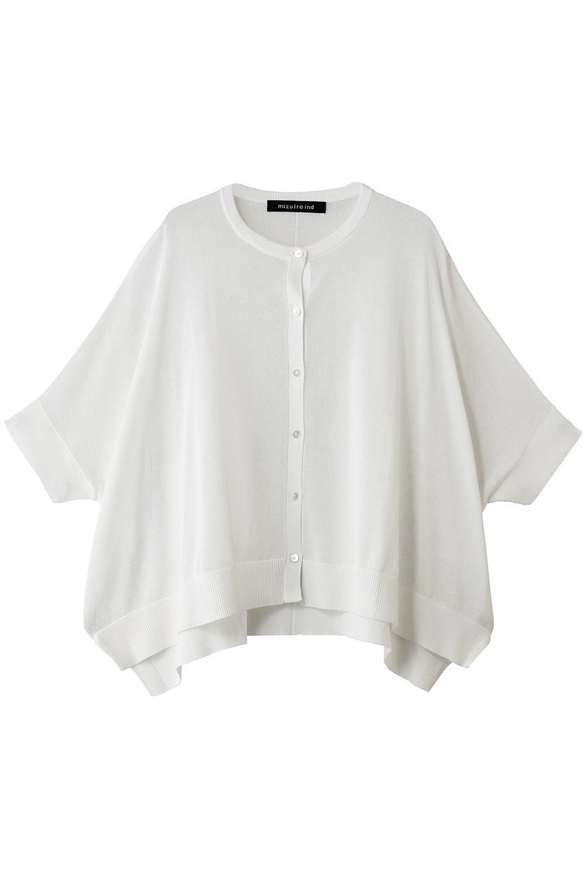 【ミズイロ インド/mizuiro ind】のhigh gauze wide C/D カーディガン インテリア・キッズ・メンズ・レディースファッション・服の通販 founy(ファニー) 　ファッション　Fashion　レディースファッション　Fashion for Women　トップス・カットソー　Cut & Sew Tops　ニット　Knit Tops & Sweaters　カーディガン・羽織り　Layered Style Cardigans　カーディガン　Cardigan, Knitwear　シアー　Sheer, See-Through　スリーブ　Sleeve, Long Sleeve / Short Sleeve　ハーフ　Half, Half-Length　ワイド　Wide, Wide Fit　夏　Summer　新作・新入荷　New Arrivals / New In　off white|ID: prp329100004960167 ipo3291000000037214948