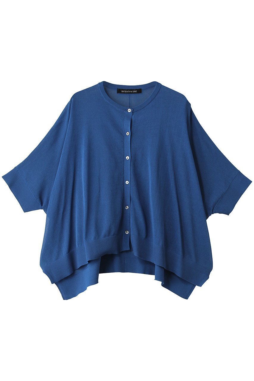 【ミズイロ インド/mizuiro ind】のhigh gauze wide C/D カーディガン インテリア・キッズ・メンズ・レディースファッション・服の通販 founy(ファニー) 　ファッション　Fashion　レディースファッション　Fashion for Women　トップス・カットソー　Cut & Sew Tops　ニット　Knit Tops & Sweaters　カーディガン・羽織り　Layered Style Cardigans　カーディガン　Cardigan, Knitwear　シアー　Sheer, See-Through　スリーブ　Sleeve, Long Sleeve / Short Sleeve　ハーフ　Half, Half-Length　ワイド　Wide, Wide Fit　夏　Summer　新作・新入荷　New Arrivals / New In　blue|ID: prp329100004960167 ipo3291000000037214949