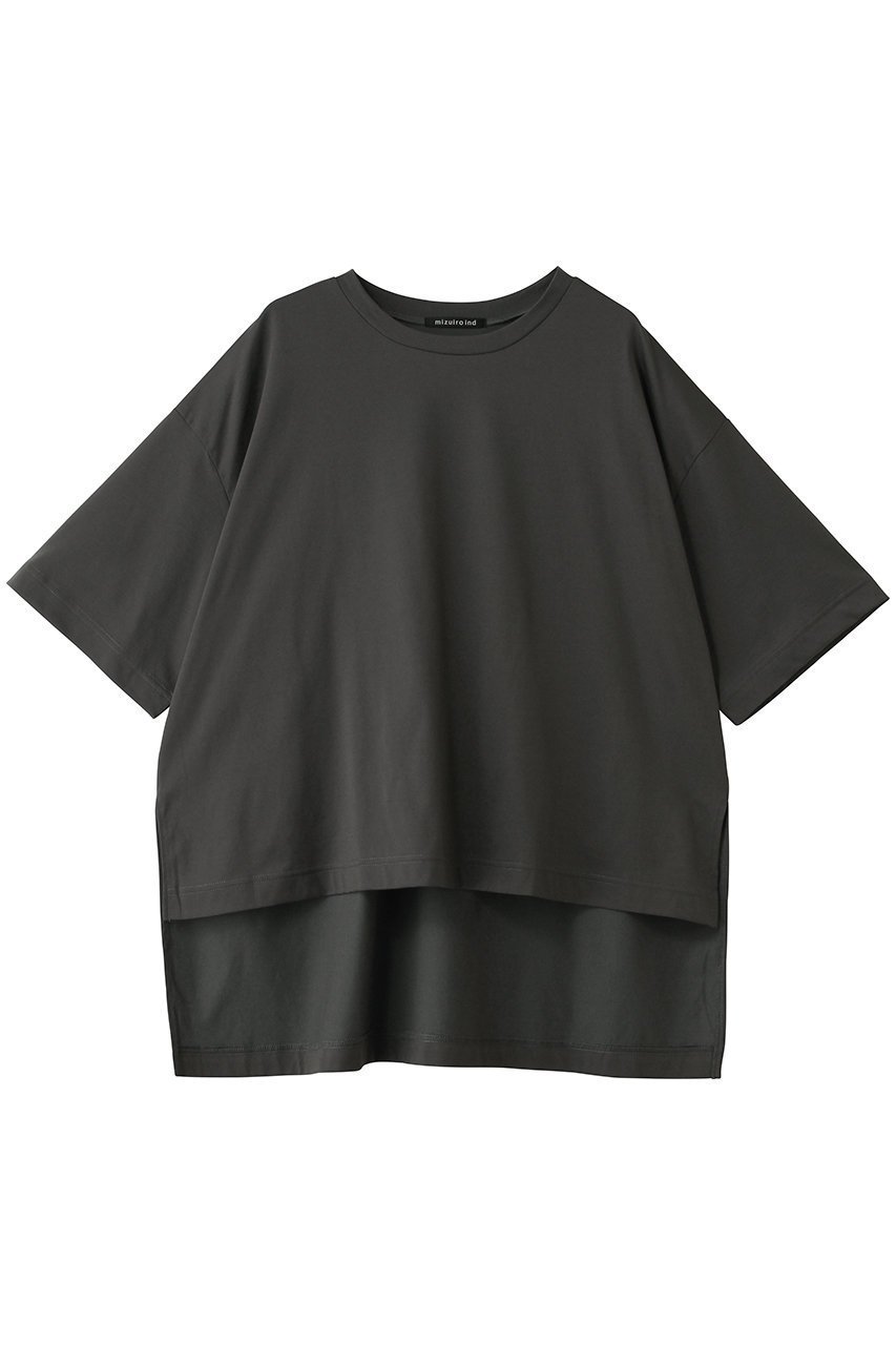 【ミズイロ インド/mizuiro ind】のside slit wide tunic T shirt シャツ インテリア・キッズ・メンズ・レディースファッション・服の通販 founy(ファニー) 　ファッション　Fashion　レディースファッション　Fashion for Women　トップス・カットソー　Cut & Sew Tops　シャツ・ブラウス・オフィスカジュアル　Elegant Blouses & Button-Ups　ロングTシャツ・Tシャツ　Longline T-Shirts & Tees　ショート　Short, Short Length　シンプル　Simple, Minimal　スラックス　Slacks, Dress Pants　スリット　Slit, Slit Detail　スリーブ　Sleeve, Long Sleeve / Short Sleeve　チュニック　Tunic, Long Top　デニム　Denim, Jeans Material　ハーフ　Half, Half-Length　新作・新入荷　New Arrivals / New In　c.gray|ID: prp329100004960168 ipo3291000000037214957