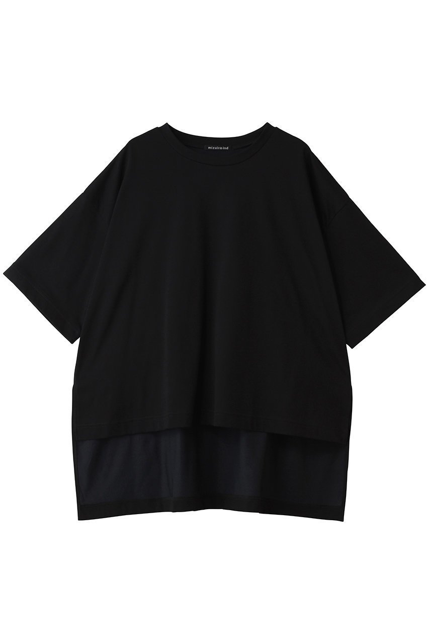 【ミズイロ インド/mizuiro ind】のside slit wide tunic T shirt シャツ インテリア・キッズ・メンズ・レディースファッション・服の通販 founy(ファニー) 　ファッション　Fashion　レディースファッション　Fashion for Women　トップス・カットソー　Cut & Sew Tops　シャツ・ブラウス・オフィスカジュアル　Elegant Blouses & Button-Ups　ロングTシャツ・Tシャツ　Longline T-Shirts & Tees　ショート　Short, Short Length　シンプル　Simple, Minimal　スラックス　Slacks, Dress Pants　スリット　Slit, Slit Detail　スリーブ　Sleeve, Long Sleeve / Short Sleeve　チュニック　Tunic, Long Top　デニム　Denim, Jeans Material　ハーフ　Half, Half-Length　新作・新入荷　New Arrivals / New In　black|ID: prp329100004960168 ipo3291000000037214958