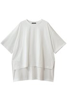 【ミズイロ インド/mizuiro ind】のside slit wide tunic T shirt シャツ off white|ID: prp329100004960168 ipo3291000000037298279
