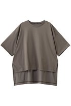 【ミズイロ インド/mizuiro ind】のside slit wide tunic T shirt シャツ beige|ID: prp329100004960168 ipo3291000000037298280
