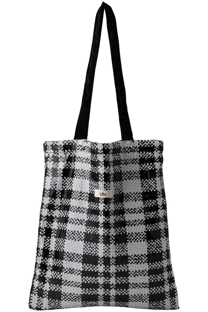 【ウーア/Uhr】の【ELLE SHOP限定】Mono Sequin Check トートバッグ インテリア・キッズ・メンズ・レディースファッション・服の通販 founy(ファウニー) https://founy.com/ ファッション Fashion レディースファッション Fashion for Women バッグ Bags スパンコール Sequins, Sequin Embellishment チェック Check, Plaid, Tartan ビッグ Big, Oversized モノトーン Monotone, Black and White リュクス Luxury, Elegant, High-End, Chic ビジネス 仕事 通勤 Business / Work / Commuting 新作・新入荷 New Arrivals / New In |ID: prp329100004960172 ipo3291000000037214987
