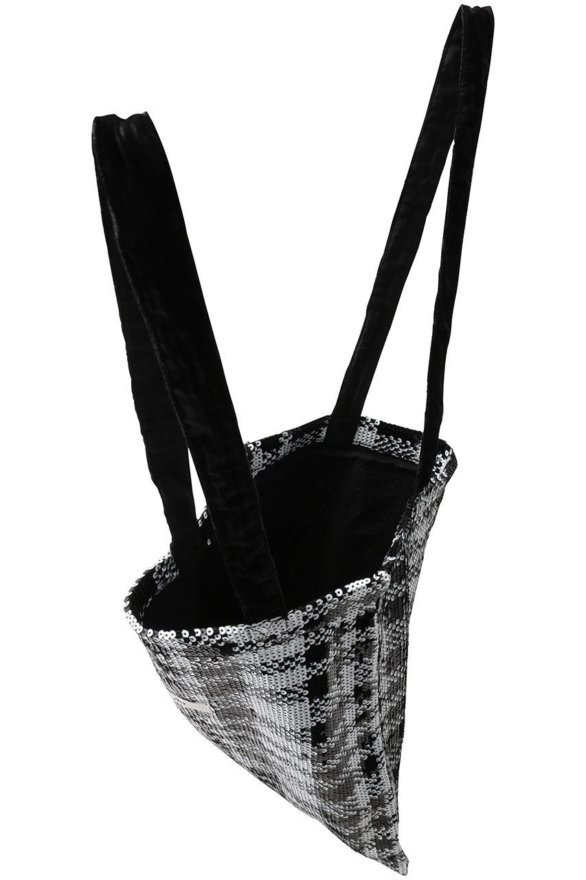 【ウーア/Uhr】の【ELLE SHOP限定】Mono Sequin Check トートバッグ 人気、トレンドファッション・服の通販 founy(ファニー) 　ファッション　Fashion　レディースファッション　Fashion for Women　バッグ　Bags　スパンコール　Sequins, Sequin Embellishment　チェック　Check, Plaid, Tartan　ビッグ　Big, Oversized　モノトーン　Monotone, Black and White　リュクス　Luxury, Elegant, High-End, Chic　ビジネス 仕事 通勤　Business / Work / Commuting　新作・新入荷　New Arrivals / New In　other-5|ID: prp329100004960172 ipo3291000000037214992