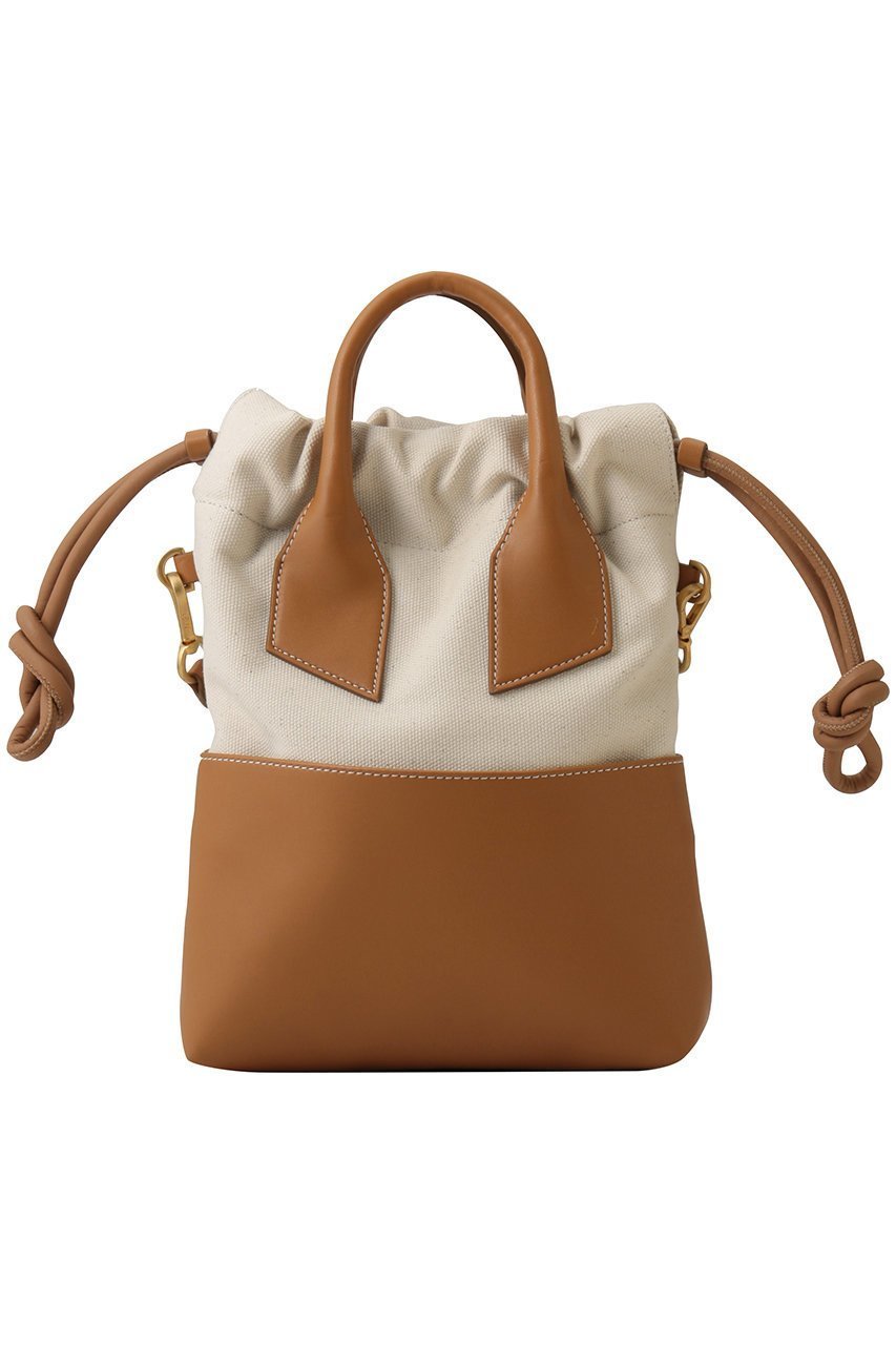 【ヌメロ ヴェントゥーノ/N°21】の2WAY レザーコンビ バッグ 人気、トレンドファッション・服の通販 founy(ファニー) 　ファッション　Fashion　レディースファッション　Fashion for Women　バッグ　Bags　キャンバス　Canvas, Canvas Fabric　コンビ　Combo, Combination Style　バランス　Balance, Style Balance　ポケット　Pocket, Pocket Detail　エレガント 上品　Elegant　巾着　Drawstring Bag, Kinchaku　新作・新入荷　New Arrivals / New In　other-3|ID: prp329100004960176 ipo3291000000037215015