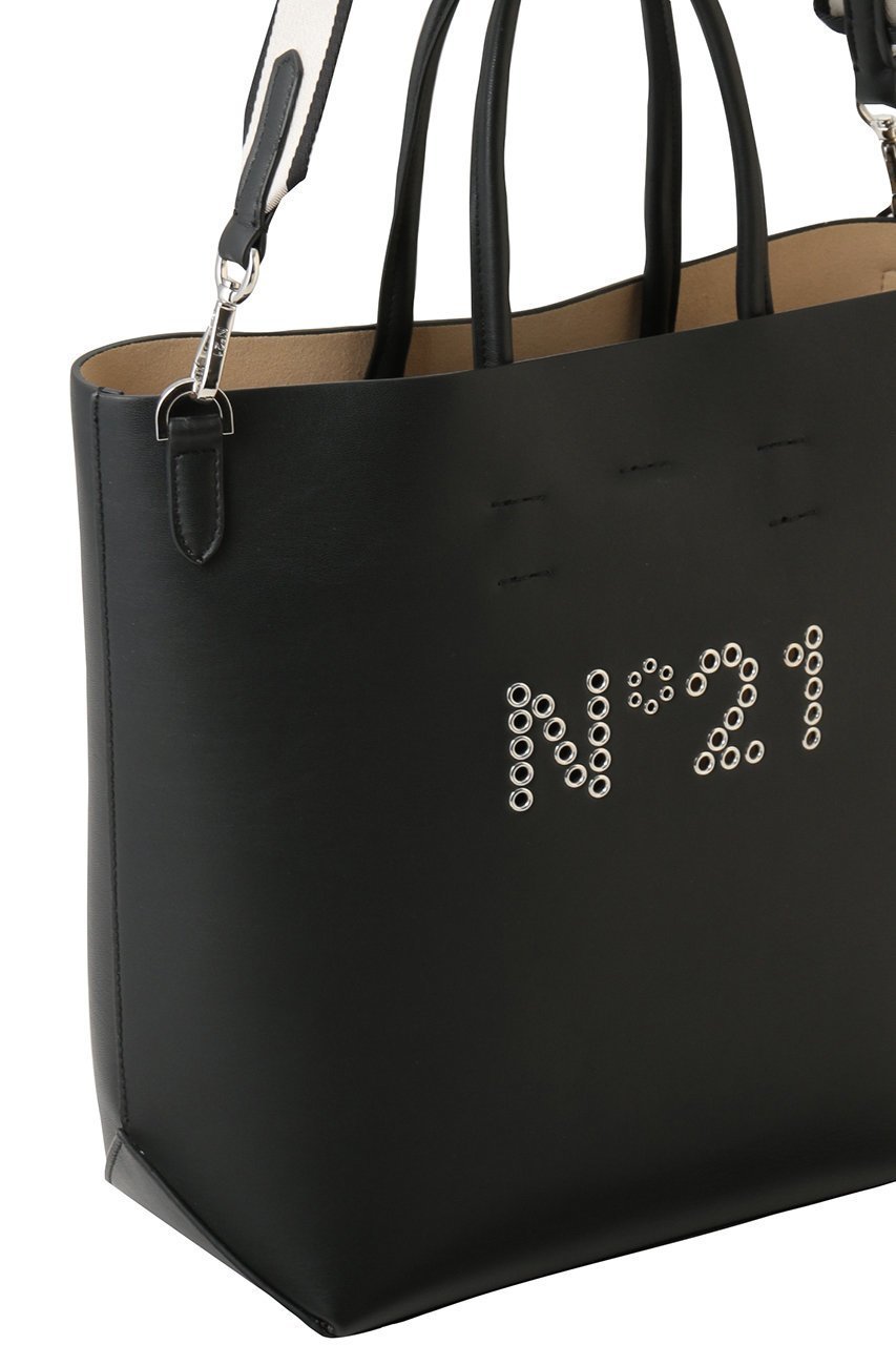 【ヌメロ ヴェントゥーノ/N°21】の2WAY ロゴ トートバッグ 人気、トレンドファッション・服の通販 founy(ファニー) 　ファッション　Fashion　レディースファッション　Fashion for Women　バッグ　Bags　シンプル　Simple, Minimal　フォルム　Silhouette, Form　フロント　Front, Front Design　ポケット　Pocket, Pocket Detail　新作・新入荷　New Arrivals / New In　other-4|ID: prp329100004960177 ipo3291000000037215022