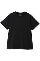 【スリー ドッツ/three dots】のパウダリーコットン ベーシックTシャツ ブラック|ID: prp329100004960180 ipo3291000000037215043