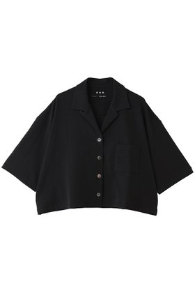 【スリー ドッツ/three dots】 ダブルニットスーピマ クロップドシャツ人気、トレンドファッション・服の通販 founy(ファニー) ファッション Fashion レディースファッション Fashion for Women トップス・カットソー Cut & Sew Tops ニット Knit Tops & Sweaters シャツ・ブラウス・オフィスカジュアル Elegant Blouses & Button-Ups クロップド Cropped, Short Length ショルダー Shoulder, Shoulder Strap ショート Short, Short Length スリーブ Sleeve, Long Sleeve / Short Sleeve ダブル Double, Double-Breasted ドロップ Drop Shoulder, Dropped Style バランス Balance, Style Balance フレア Flare, Flared 新作・新入荷 New Arrivals / New In |ID:prp329100004960187