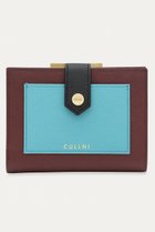 【クルニ/CULLNI】のLeather Combination ポケット クラスプ ウォレット バーガンディー×ブルーグリーン|ID: prp329100004960188 ipo3291000000037215101