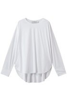 【ルームエイト/Room no.8】のテンセル ラウンドヘム ロングスリーブ Tシャツ ホワイト|ID: prp329100004960189 ipo3291000000037215111