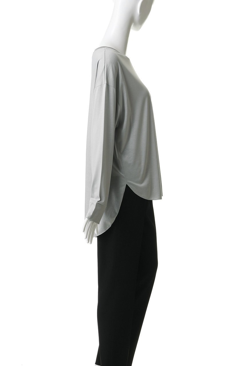 【ルームエイト/Room no.8】のテンセル ラウンドヘム ロングスリーブ Tシャツ 人気、トレンドファッション・服の通販 founy(ファニー) 　ファッション　Fashion　レディースファッション　Fashion for Women　トップス・カットソー　Cut & Sew Tops　シャツ・ブラウス・オフィスカジュアル　Elegant Blouses & Button-Ups　ロングTシャツ・Tシャツ　Longline T-Shirts & Tees　カットソー・ベーシックTシャツ　Cut-and-Sewn Tops / Stretch Tees & Basics　シンプル　Simple, Minimal　スリーブ　Sleeve, Long Sleeve / Short Sleeve　センター　Center, Center Line　フロント　Front, Front Design　ボトム　Bottoms, Lower Wear　ロング　Long, Long-Length　エレガント 上品　Elegant　新作・新入荷　New Arrivals / New In　other-3|ID: prp329100004960189 ipo3291000000037215115