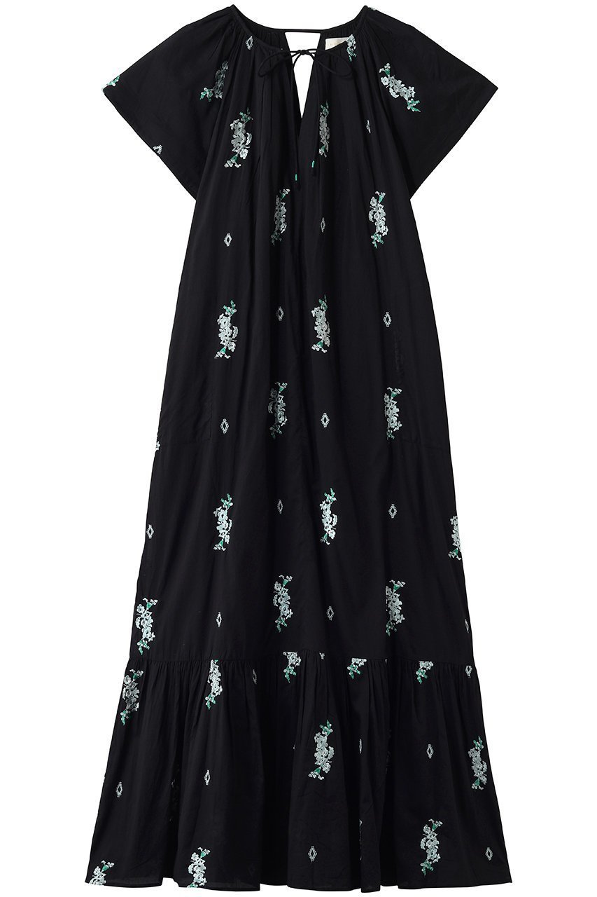 【ヌキテパ/NE QUITTEZ PAS】のCotton Voile Jasmine Embroidery ショートスリーブ ドレス 大人の最旬トレンドファッション＆コーディネート founy(ファウニー) 　ファッション　Fashion　レディースファッション　Fashion for Women　ワンピース　Dresses　フォーマル・パーティードレス・結婚式用ドレス　Elegant & Casual Dresses　チュニック　Tunic Tops & Dresses　ショート　Short, Short Length　スリーブ　Sleeve, Long Sleeve / Short Sleeve　チュニック　Tunic, Long Top　ドレス　Dress, One-Piece　マキシ　Maxi, Full Length　ロング　Long, Long-Length　新作・新入荷　New Arrivals / New In　 other-1|ID: prp329100004963277 ipo3291000000037233547