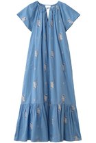 【ヌキテパ/NE QUITTEZ PAS】のCotton Voile Jasmine Embroidery ショートスリーブ ドレス 大人の最旬トレンドファッション＆コーディネート founy(ファウニー) ファッション Fashion レディースファッション Fashion for Women ワンピース Dresses フォーマル・パーティードレス・結婚式用ドレス Elegant & Casual Dresses チュニック Tunic Tops & Dresses ショート Short, Short Length スリーブ Sleeve, Long Sleeve / Short Sleeve チュニック Tunic, Long Top ドレス Dress, One-Piece マキシ Maxi, Full Length ロング Long, Long-Length 新作・新入荷 New Arrivals / New In thumbnail ブルー|ID: prp329100004963277 ipo3291000000037233549