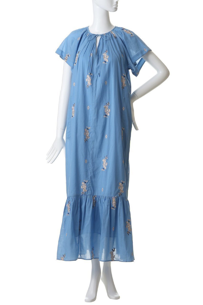 【ヌキテパ/NE QUITTEZ PAS】のCotton Voile Jasmine Embroidery ショートスリーブ ドレス 大人の最旬トレンドファッション＆コーディネート founy(ファウニー) 　ファッション　Fashion　レディースファッション　Fashion for Women　ワンピース　Dresses　フォーマル・パーティードレス・結婚式用ドレス　Elegant & Casual Dresses　チュニック　Tunic Tops & Dresses　ショート　Short, Short Length　スリーブ　Sleeve, Long Sleeve / Short Sleeve　チュニック　Tunic, Long Top　ドレス　Dress, One-Piece　マキシ　Maxi, Full Length　ロング　Long, Long-Length　新作・新入荷　New Arrivals / New In　other-2|ID: prp329100004963277 ipo3291000000037233550