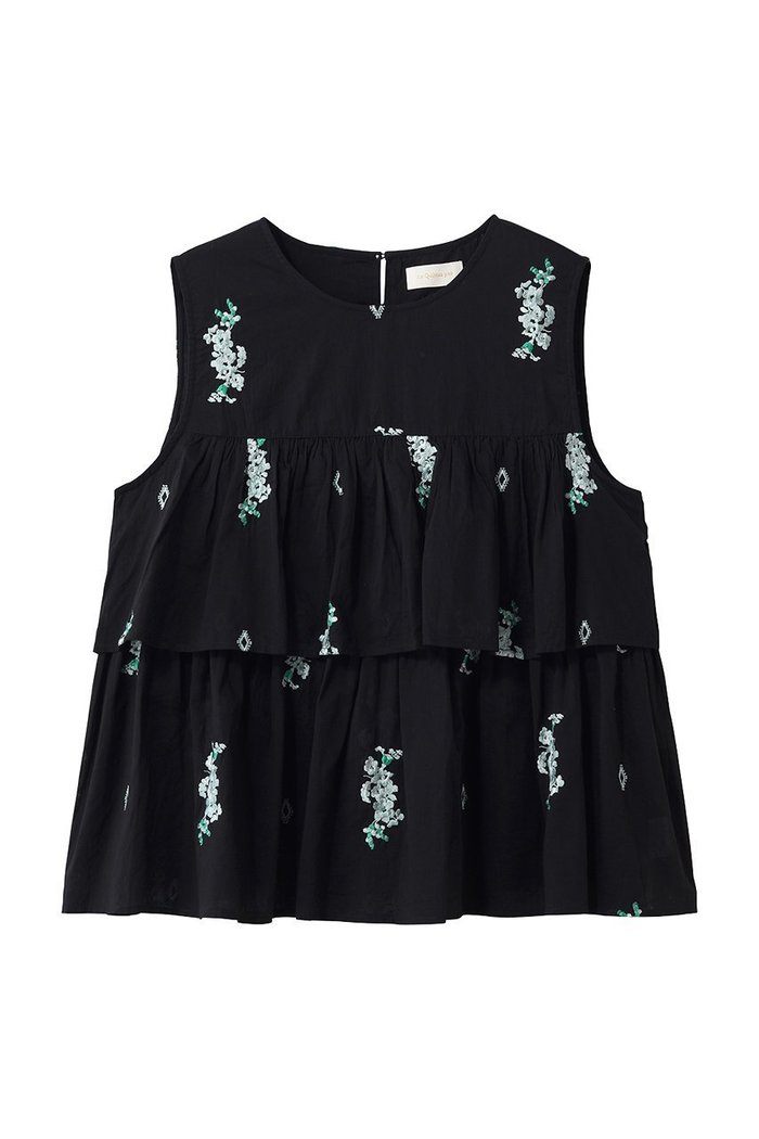 【ヌキテパ/NE QUITTEZ PAS】のCotton Voile Jasmine Embroidery ノースリーブ トップス インテリア・キッズ・メンズ・レディースファッション・服の通販 founy(ファウニー) https://founy.com/ ファッション Fashion レディースファッション Fashion for Women トップス・カットソー Cut & Sew Tops キャミソール&ノースリーブ Camisoles & Sleeveless Tops シャツ・ブラウス・オフィスカジュアル Elegant Blouses & Button-Ups ロングTシャツ・Tシャツ Longline T-Shirts & Tees カットソー・ベーシックTシャツ Cut-and-Sewn Tops / Stretch Tees & Basics エアリー Airy Texture キャミソール Camisole, Spaghetti Strap Top サンダル Sandals, Summer Shoes タンク Tank Top, Sleeveless Top ノースリーブ Sleeveless, No-Sleeve バングル Bangle, Bracelet マニッシュ Mannish, Boyish モダン Modern, Contemporary 夏 Summer 新作・新入荷 New Arrivals / New In |ID: prp329100004963278 ipo3291000000037233555