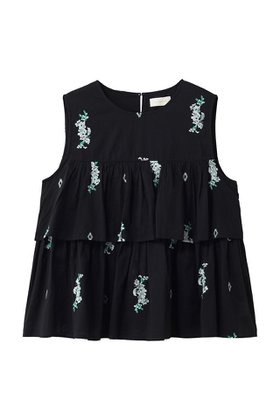 【ヌキテパ/NE QUITTEZ PAS】 Cotton Voile Jasmine Embroidery ノースリーブ トップス大人の最旬トレンドファッション＆コーディネート founy(ファウニー) ファッション Fashion レディースファッション Fashion for Women トップス・カットソー Cut & Sew Tops キャミソール&ノースリーブ Camisoles & Sleeveless Tops シャツ・ブラウス・オフィスカジュアル Elegant Blouses & Button-Ups ロングTシャツ・Tシャツ Longline T-Shirts & Tees カットソー・ベーシックTシャツ Cut-and-Sewn Tops / Stretch Tees & Basics エアリー Airy Texture キャミソール Camisole, Spaghetti Strap Top サンダル Sandals, Summer Shoes タンク Tank Top, Sleeveless Top ノースリーブ Sleeveless, No-Sleeve バングル Bangle, Bracelet マニッシュ Mannish, Boyish モダン Modern, Contemporary 夏 Summer 新作・新入荷 New Arrivals / New In |ID:prp329100004963278