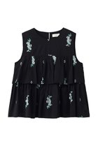 【ヌキテパ/NE QUITTEZ PAS】のCotton Voile Jasmine Embroidery ノースリーブ トップス 大人の最旬トレンドファッション＆コーディネート founy(ファウニー) ファッション Fashion レディースファッション Fashion for Women トップス・カットソー Cut & Sew Tops キャミソール&ノースリーブ Camisoles & Sleeveless Tops シャツ・ブラウス・オフィスカジュアル Elegant Blouses & Button-Ups ロングTシャツ・Tシャツ Longline T-Shirts & Tees カットソー・ベーシックTシャツ Cut-and-Sewn Tops / Stretch Tees & Basics エアリー Airy Texture キャミソール Camisole, Spaghetti Strap Top サンダル Sandals, Summer Shoes タンク Tank Top, Sleeveless Top ノースリーブ Sleeveless, No-Sleeve バングル Bangle, Bracelet マニッシュ Mannish, Boyish モダン Modern, Contemporary 夏 Summer 新作・新入荷 New Arrivals / New In thumbnail ブラック|ID: prp329100004963278 ipo3291000000037233556