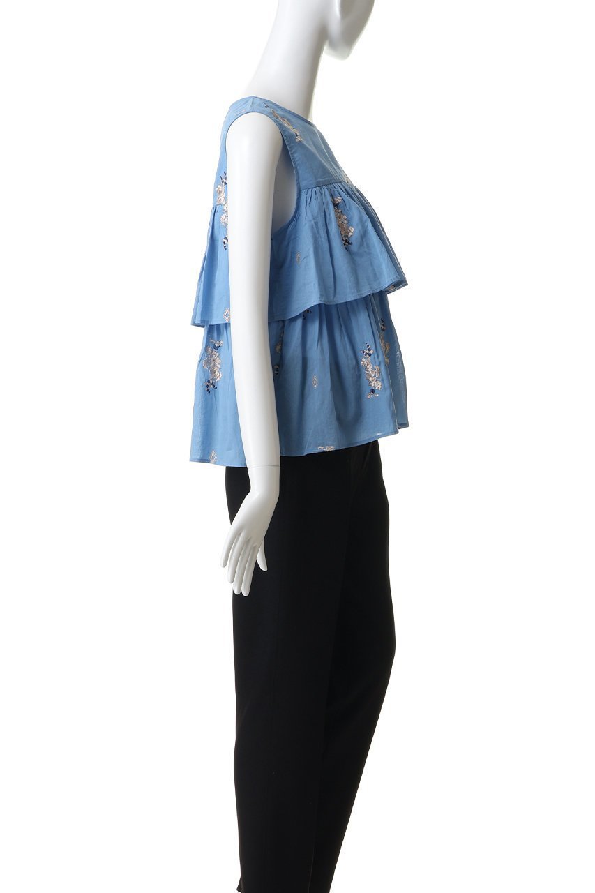 【ヌキテパ/NE QUITTEZ PAS】のCotton Voile Jasmine Embroidery ノースリーブ トップス 大人の最旬トレンドファッション＆コーディネート founy(ファウニー) 　ファッション　Fashion　レディースファッション　Fashion for Women　トップス・カットソー　Cut & Sew Tops　キャミソール&ノースリーブ　Camisoles & Sleeveless Tops　シャツ・ブラウス・オフィスカジュアル　Elegant Blouses & Button-Ups　ロングTシャツ・Tシャツ　Longline T-Shirts & Tees　カットソー・ベーシックTシャツ　Cut-and-Sewn Tops / Stretch Tees & Basics　エアリー　Airy Texture　キャミソール　Camisole, Spaghetti Strap Top　サンダル　Sandals, Summer Shoes　タンク　Tank Top, Sleeveless Top　ノースリーブ　Sleeveless, No-Sleeve　バングル　Bangle, Bracelet　マニッシュ　Mannish, Boyish　モダン　Modern, Contemporary　夏　Summer　新作・新入荷　New Arrivals / New In　other-3|ID: prp329100004963278 ipo3291000000037233559