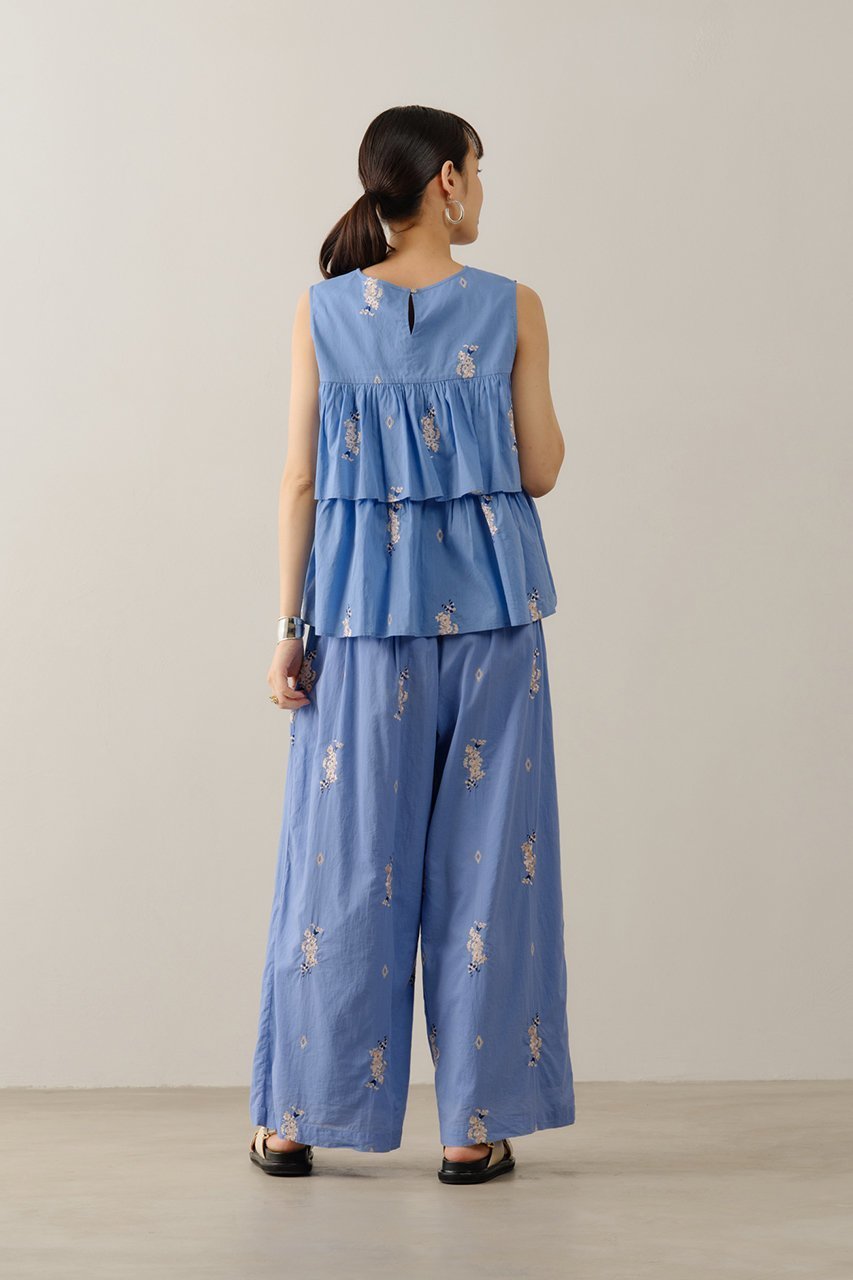 【ヌキテパ/NE QUITTEZ PAS】のCotton Voile Jasmine Embroidery ノースリーブ トップス 大人の最旬トレンドファッション＆コーディネート founy(ファウニー) 　ファッション　Fashion　レディースファッション　Fashion for Women　トップス・カットソー　Cut & Sew Tops　キャミソール&ノースリーブ　Camisoles & Sleeveless Tops　シャツ・ブラウス・オフィスカジュアル　Elegant Blouses & Button-Ups　ロングTシャツ・Tシャツ　Longline T-Shirts & Tees　カットソー・ベーシックTシャツ　Cut-and-Sewn Tops / Stretch Tees & Basics　エアリー　Airy Texture　キャミソール　Camisole, Spaghetti Strap Top　サンダル　Sandals, Summer Shoes　タンク　Tank Top, Sleeveless Top　ノースリーブ　Sleeveless, No-Sleeve　バングル　Bangle, Bracelet　マニッシュ　Mannish, Boyish　モダン　Modern, Contemporary　夏　Summer　新作・新入荷　New Arrivals / New In　other-7|ID: prp329100004963278 ipo3291000000037233563