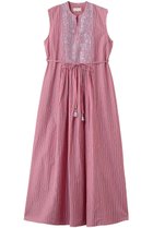 【ヌキテパ/NE QUITTEZ PAS】のPoplin Stripe Flower Embroidery ノースリーブドレス 大人の最旬トレンドファッション＆コーディネート founy(ファウニー) ファッション Fashion レディースファッション Fashion for Women ワンピース Dresses フォーマル・パーティードレス・結婚式用ドレス Elegant & Casual Dresses チュニック Tunic Tops & Dresses オケージョン Occasion Wear ギャザー Gathered, Ruffled ストライプ Stripe, Striped Pattern チュニック Tunic, Long Top ドレス Dress, One-Piece ノースリーブ Sleeveless, No-Sleeve ヨーク Yoke, Yoke Design ロング Long, Long-Length 夏 Summer 新作・新入荷 New Arrivals / New In thumbnail ピンク|ID: prp329100004963279 ipo3291000000037233566