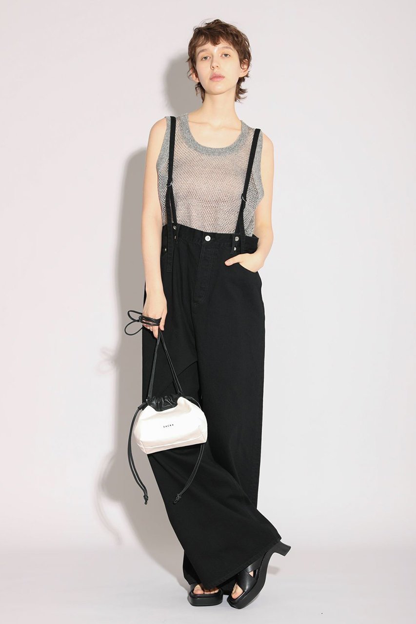 【サクラ/SACRA】のヴィンテージコットンデニムオールインワン 人気、トレンドファッション・服の通販 founy(ファニー) 　ファッション　Fashion　レディースファッション　Fashion for Women　パンツ　Pants & Trousers　ウォッシュ　Washed Finish　サロペット　Overalls, Salopette　デニム　Denim, Jeans Material　バランス　Balance, Style Balance　フロント　Front, Front Design　モダン　Modern, Contemporary　ラップ　Wrap, Wrap Design　ワイド　Wide, Wide Fit　ヴィンテージ　Vintage Style　新作・新入荷　New Arrivals / New In　other-8|ID: prp329100004963285 ipo3291000000037233624