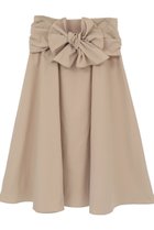 【マルティニーク/martinique】のウエストリボンフレアスカート ベージュ|ID: prp329100004963293 ipo3291000000037233652