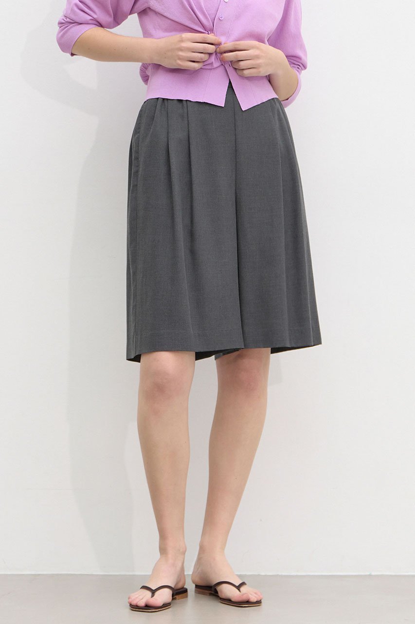 【マルティニーク/martinique】のタックゴムショートパンツ インテリア・キッズ・メンズ・レディースファッション・服の通販 founy(ファニー) 　ファッション　Fashion　レディースファッション　Fashion for Women　パンツ　Pants & Trousers　ショートパンツ・ハーフパンツ　High-Waisted & Relaxed Shorts　おすすめ　Recommended / Our Picks　ショート　Short, Short Length　ジャケット　Jacket, Outerwear　バランス　Balance, Style Balance　フロント　Front, Front Design　リラックス　Relax, Relaxed Fit　夏　Summer　新作・新入荷　New Arrivals / New In　チャコールグレー|ID: prp329100004963294 ipo3291000000037233662