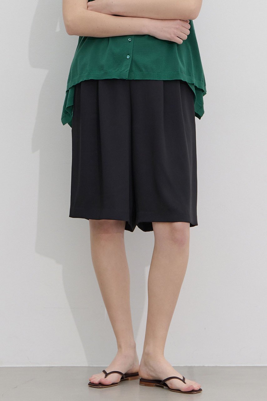 【マルティニーク/martinique】のタックゴムショートパンツ インテリア・キッズ・メンズ・レディースファッション・服の通販 founy(ファニー) 　ファッション　Fashion　レディースファッション　Fashion for Women　パンツ　Pants & Trousers　ショートパンツ・ハーフパンツ　High-Waisted & Relaxed Shorts　おすすめ　Recommended / Our Picks　ショート　Short, Short Length　ジャケット　Jacket, Outerwear　バランス　Balance, Style Balance　フロント　Front, Front Design　リラックス　Relax, Relaxed Fit　夏　Summer　新作・新入荷　New Arrivals / New In　ブラック|ID: prp329100004963294 ipo3291000000037233663