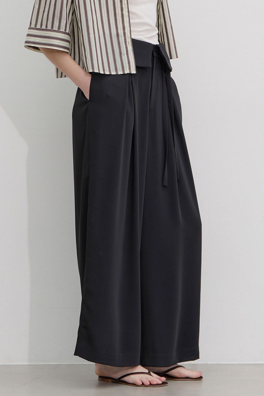 【マルティニーク/martinique】のウエスト折り返しワイドパンツ 人気、トレンドファッション・服の通販 founy(ファニー) 　ファッション　Fashion　レディースファッション　Fashion for Women　パンツ　Pants & Trousers　おすすめ　Recommended / Our Picks　シャーリング　Shirring, Ruched　フロント　Front, Front Design　リボン　Ribbon, Bow　リラックス　Relax, Relaxed Fit　ワイド　Wide, Wide Fit　夏　Summer　新作・新入荷　New Arrivals / New In　other-3|ID: prp329100004963295 ipo3291000000037233672