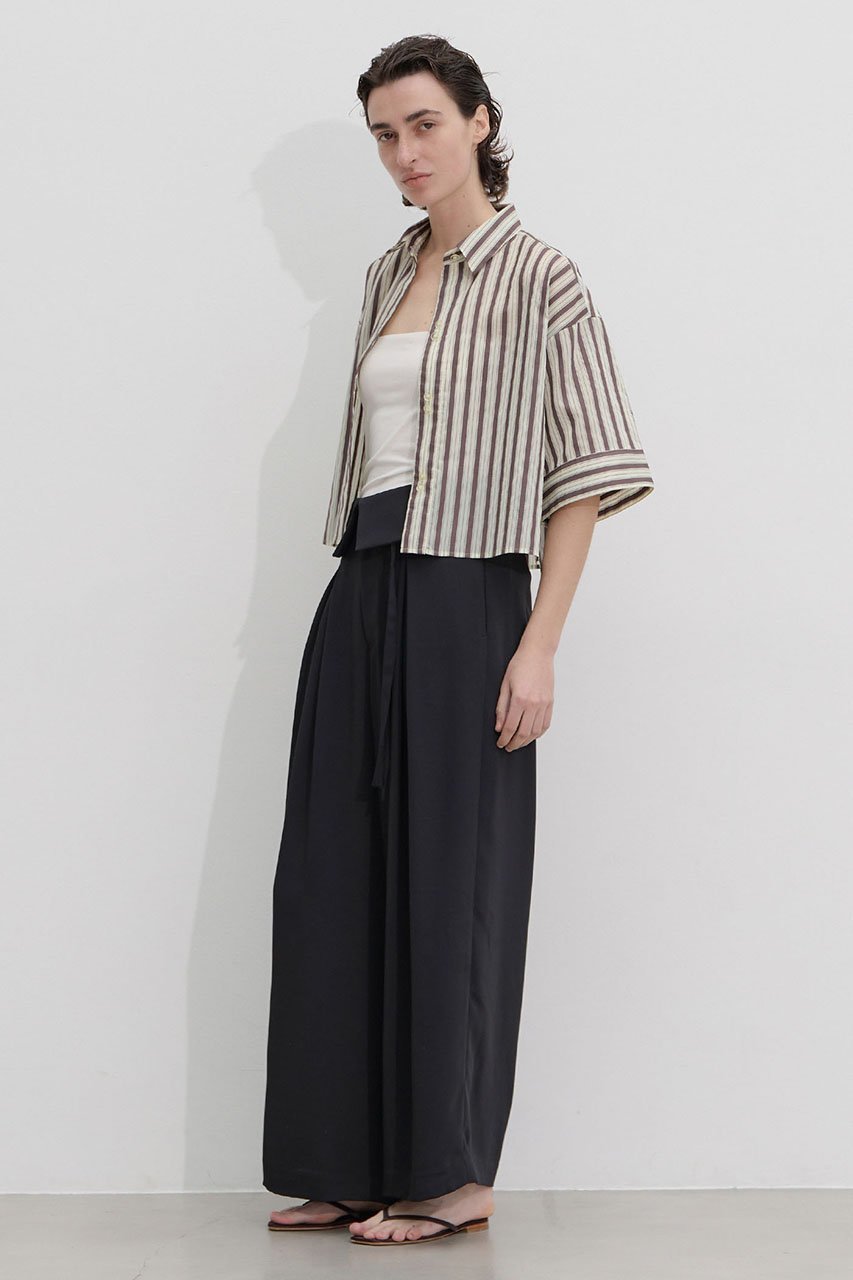 【マルティニーク/martinique】のウエスト折り返しワイドパンツ 人気、トレンドファッション・服の通販 founy(ファニー) 　ファッション　Fashion　レディースファッション　Fashion for Women　パンツ　Pants & Trousers　おすすめ　Recommended / Our Picks　シャーリング　Shirring, Ruched　フロント　Front, Front Design　リボン　Ribbon, Bow　リラックス　Relax, Relaxed Fit　ワイド　Wide, Wide Fit　夏　Summer　新作・新入荷　New Arrivals / New In　other-6|ID: prp329100004963295 ipo3291000000037233675