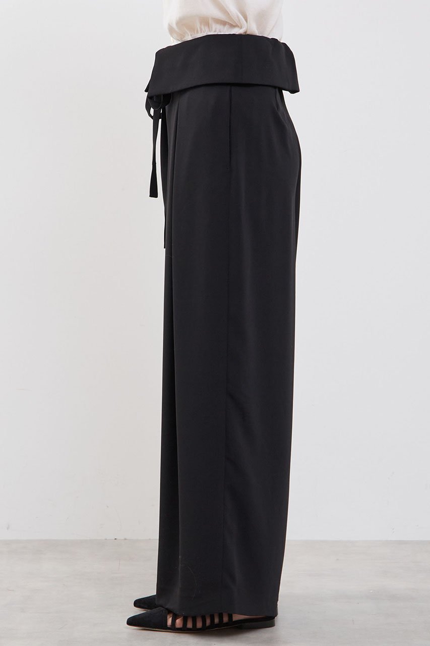 【マルティニーク/martinique】のウエスト折り返しワイドパンツ 人気、トレンドファッション・服の通販 founy(ファニー) 　ファッション　Fashion　レディースファッション　Fashion for Women　パンツ　Pants & Trousers　おすすめ　Recommended / Our Picks　シャーリング　Shirring, Ruched　フロント　Front, Front Design　リボン　Ribbon, Bow　リラックス　Relax, Relaxed Fit　ワイド　Wide, Wide Fit　夏　Summer　新作・新入荷　New Arrivals / New In　other-8|ID: prp329100004963295 ipo3291000000037233677