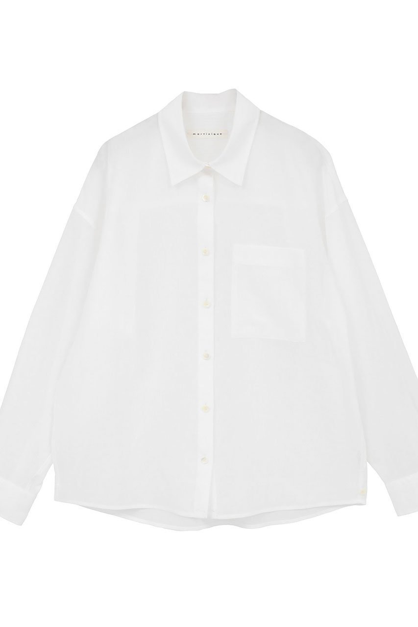 【マルティニーク/martinique】のアキハボイル2WAYシャツ インテリア・キッズ・メンズ・レディースファッション・服の通販 founy(ファニー) 　ファッション　Fashion　レディースファッション　Fashion for Women　トップス・カットソー　Cut & Sew Tops　シャツ・ブラウス・オフィスカジュアル　Elegant Blouses & Button-Ups　おすすめ　Recommended / Our Picks　カシュクール　Wrap Design　ストライプ　Stripe, Striped Pattern　スリーブ　Sleeve, Long Sleeve / Short Sleeve　ボトム　Bottoms, Lower Wear　ロング　Long, Long-Length　夏　Summer　新作・新入荷　New Arrivals / New In　ホワイト|ID: prp329100004963296 ipo3291000000037233679