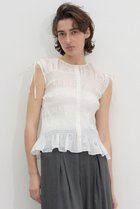 【マルティニーク/martinique】のシャーリングブラウス 人気、トレンドファッション・服の通販 founy(ファニー) ファッション Fashion レディースファッション Fashion for Women トップス・カットソー Cut & Sew Tops キャミソール&ノースリーブ Camisoles & Sleeveless Tops シャツ・ブラウス・オフィスカジュアル Elegant Blouses & Button-Ups おすすめ Recommended / Our Picks ギャザー Gathered, Ruffled シャーリング Shirring, Ruched ショート Short, Short Length ノースリーブ Sleeveless, No-Sleeve パターン Pattern, Design Print フロント Front, Front Design ワイド Wide, Wide Fit 新作・新入荷 New Arrivals / New In thumbnail ホワイト|ID: prp329100004963297 ipo3291000000037233688