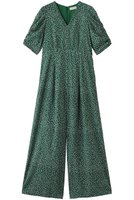 【ヌキテパ/NE QUITTEZ PAS】のCotton Dobby Stripe Flower Print オールインワン 大人の最旬トレンドファッション＆コーディネート founy(ファウニー) ファッション Fashion レディースファッション Fashion for Women パンツ Pants & Trousers ストライプ Stripe, Striped Pattern デコルテ Décolleté, Neckline フラワー Flower, Floral リラックス Relax, Relaxed Fit 夏 Summer 新作・新入荷 New Arrivals / New In 旅行 Travel |ID:prp329100004963300