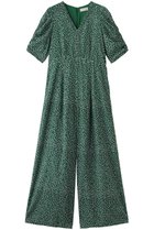 【ヌキテパ/NE QUITTEZ PAS】のCotton Dobby Stripe Flower Print オールインワン グリーン|ID: prp329100004963300 ipo3291000000037233712