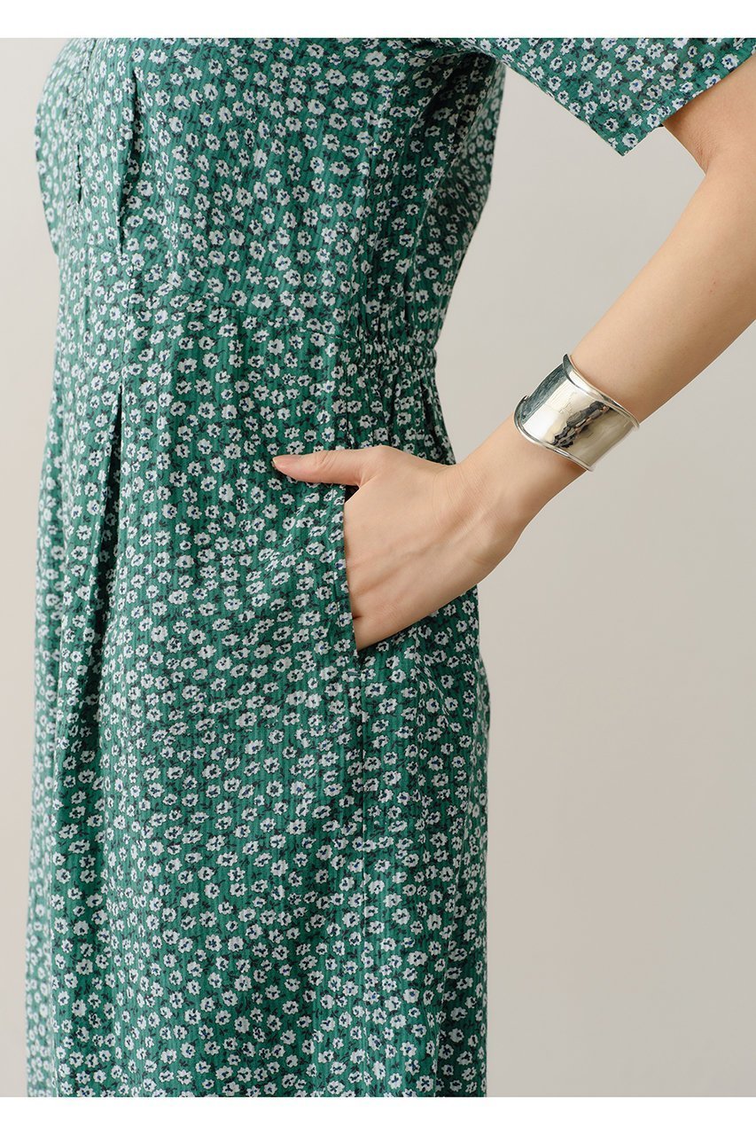 【ヌキテパ/NE QUITTEZ PAS】のCotton Dobby Stripe Flower Print オールインワン 人気、トレンドファッション・服の通販 founy(ファニー) 　ファッション　Fashion　レディースファッション　Fashion for Women　パンツ　Pants & Trousers　ストライプ　Stripe, Striped Pattern　デコルテ　Décolleté, Neckline　フラワー　Flower, Floral　リラックス　Relax, Relaxed Fit　夏　Summer　新作・新入荷　New Arrivals / New In　旅行　Travel　other-7|ID: prp329100004963300 ipo3291000000037233718