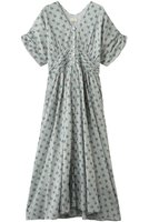 【ヌキテパ/NE QUITTEZ PAS】のCotton Jacquard Stripe Small Flower Print ウエスト ギャザー ドレス 大人の最旬トレンドファッション＆コーディネート founy(ファウニー) ファッション Fashion レディースファッション Fashion for Women ワンピース Dresses フォーマル・パーティードレス・結婚式用ドレス Elegant & Casual Dresses チュニック Tunic Tops & Dresses エアリー Airy Texture ギャザー Gathered, Ruffled サンダル Sandals, Summer Shoes ジャカード／ジャガード Jacquard, Woven Pattern スニーカー Sneakers, Trainers チュニック Tunic, Long Top ドレス Dress, One-Piece フラワー Flower, Floral プリント Print, Printed Pattern リゾート Resort, Vacation Style ロング Long, Long-Length 新作・新入荷 New Arrivals / New In |ID:prp329100004963302