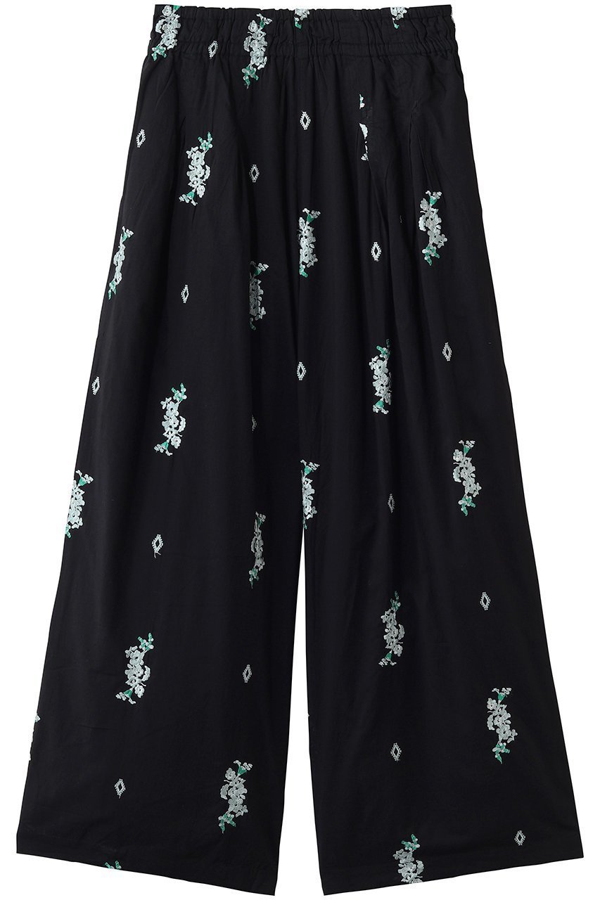 【ヌキテパ/NE QUITTEZ PAS】のCotton Voile Jasmine Embroidery ギャザーパンツ 人気、トレンドファッション・服の通販 founy(ファニー) 　ファッション　Fashion　レディースファッション　Fashion for Women　パンツ　Pants & Trousers　ギャザー　Gathered, Ruffled　リゾート　Resort, Vacation Style　リラックス　Relax, Relaxed Fit　ワイド　Wide, Wide Fit　夏　Summer　新作・新入荷　New Arrivals / New In　 other-1|ID: prp329100004963303 ipo3291000000037233736