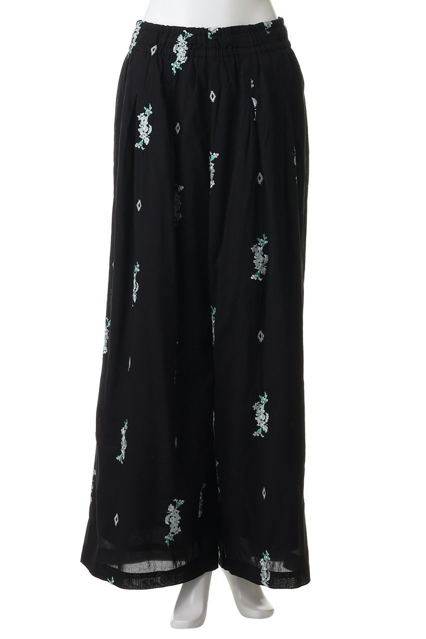 【ヌキテパ/NE QUITTEZ PAS】のCotton Voile Jasmine Embroidery ギャザーパンツ 人気、トレンドファッション・服の通販 founy(ファニー) 　ファッション　Fashion　レディースファッション　Fashion for Women　パンツ　Pants & Trousers　ギャザー　Gathered, Ruffled　リゾート　Resort, Vacation Style　リラックス　Relax, Relaxed Fit　ワイド　Wide, Wide Fit　夏　Summer　新作・新入荷　New Arrivals / New In　other-2|ID: prp329100004963303 ipo3291000000037233739
