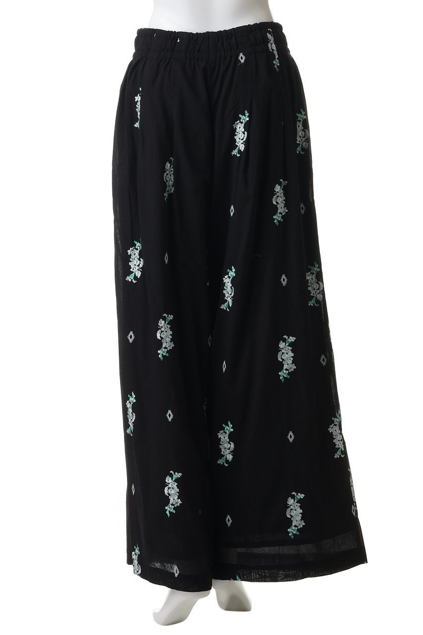 【ヌキテパ/NE QUITTEZ PAS】のCotton Voile Jasmine Embroidery ギャザーパンツ 人気、トレンドファッション・服の通販 founy(ファニー) 　ファッション　Fashion　レディースファッション　Fashion for Women　パンツ　Pants & Trousers　ギャザー　Gathered, Ruffled　リゾート　Resort, Vacation Style　リラックス　Relax, Relaxed Fit　ワイド　Wide, Wide Fit　夏　Summer　新作・新入荷　New Arrivals / New In　other-4|ID: prp329100004963303 ipo3291000000037233741